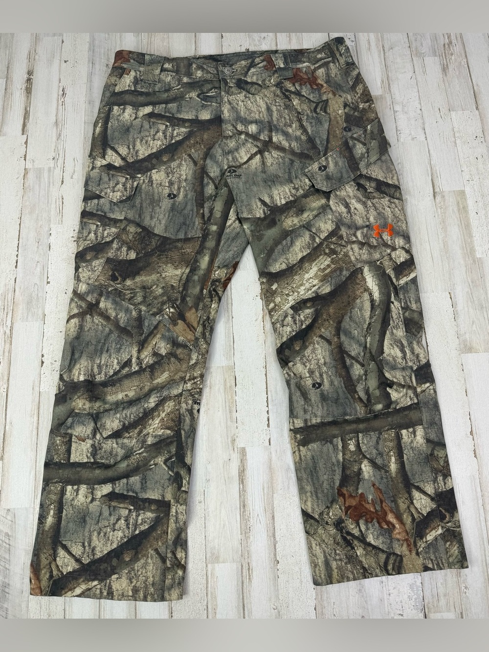 Under Armour RealTree 38x29 Camouflage Cargo Pants Hunting Mens